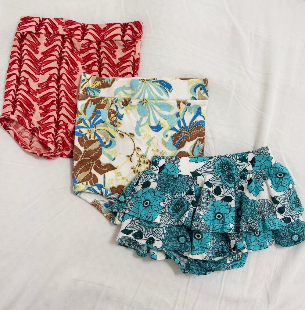 Kate Quinn Bloomers Bundle 3 Pairs Size 12-18 Months Organic Cotton Bamboo